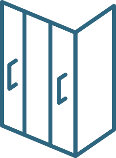 mampara ducha - 3 correderas