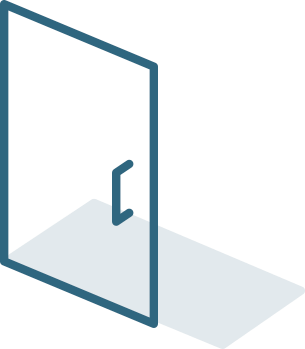 panel ducha - 1 abatible