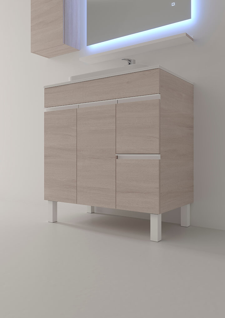 Muebles de baño con patas