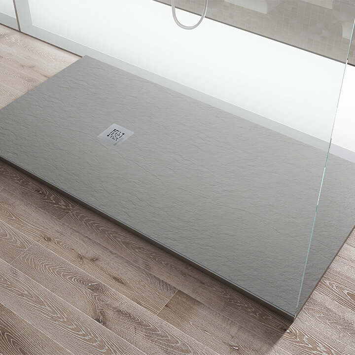 Platos de ducha - Acabado textura pizarra